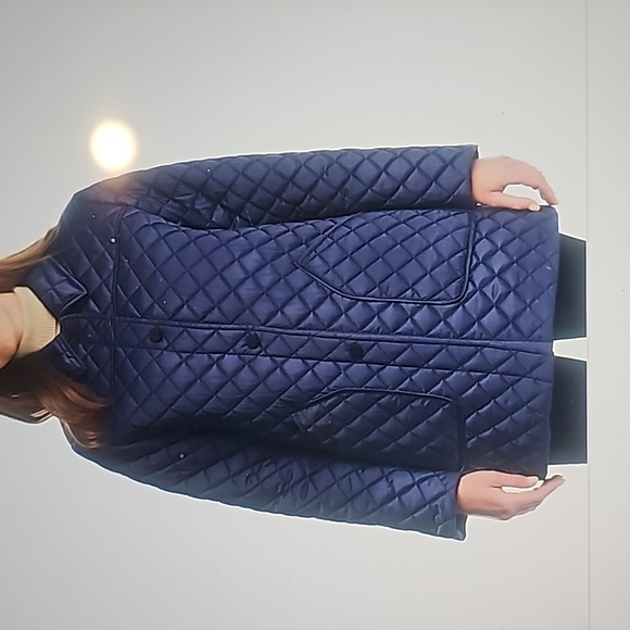 SIZE XL KATE SPADE NEW YORK IMITATION PEARL BUTTON QUILTED COAT - Picture 4 of 4